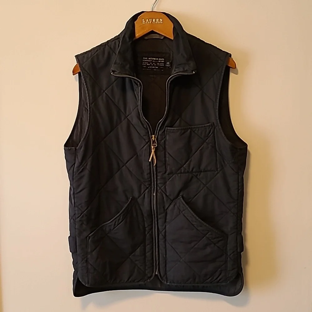 J. CREW SUSSEX QUILTED VEST